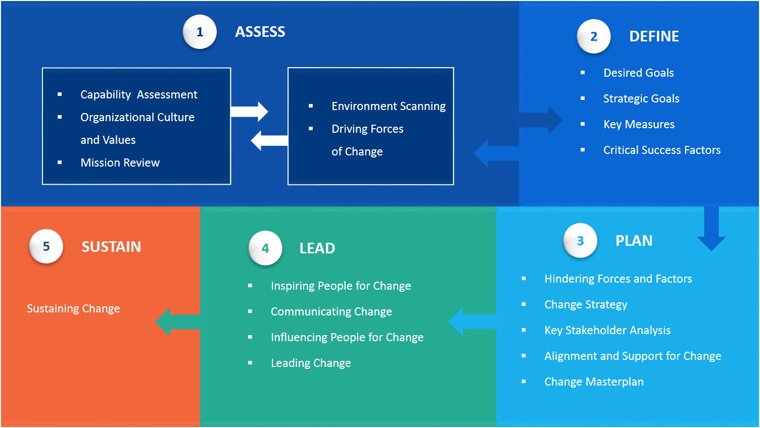 Capelle Consulting’s 5 Step Organizational Change Management Process